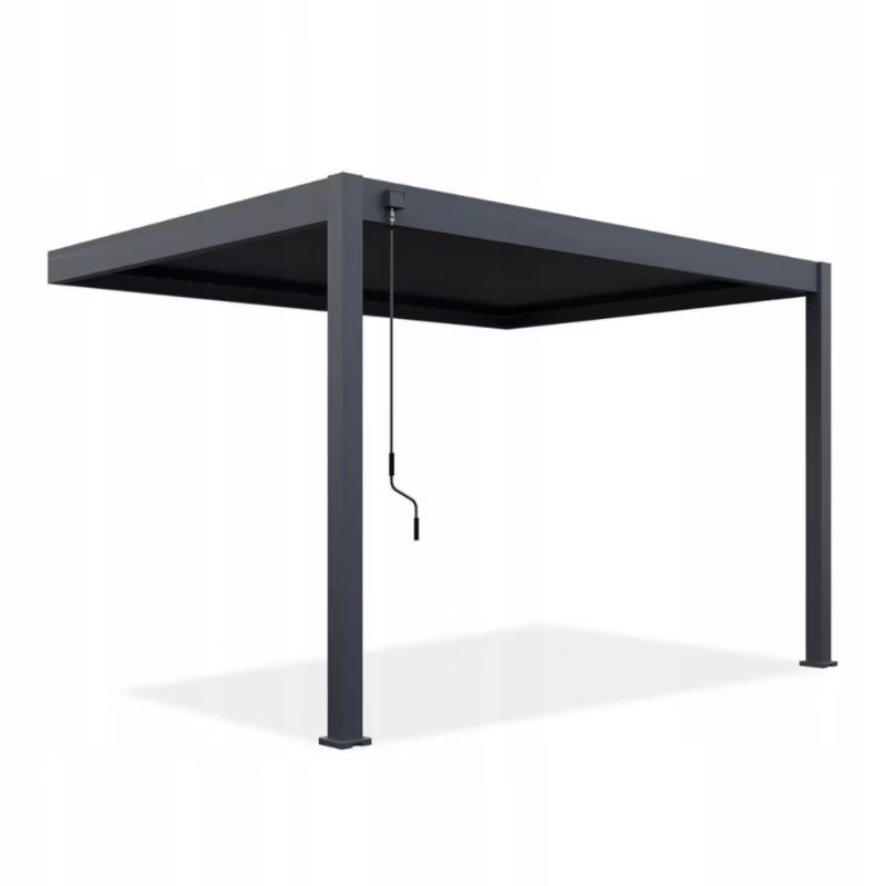 Vægmonteret Pergola 3x4 m Antracit Aluminium