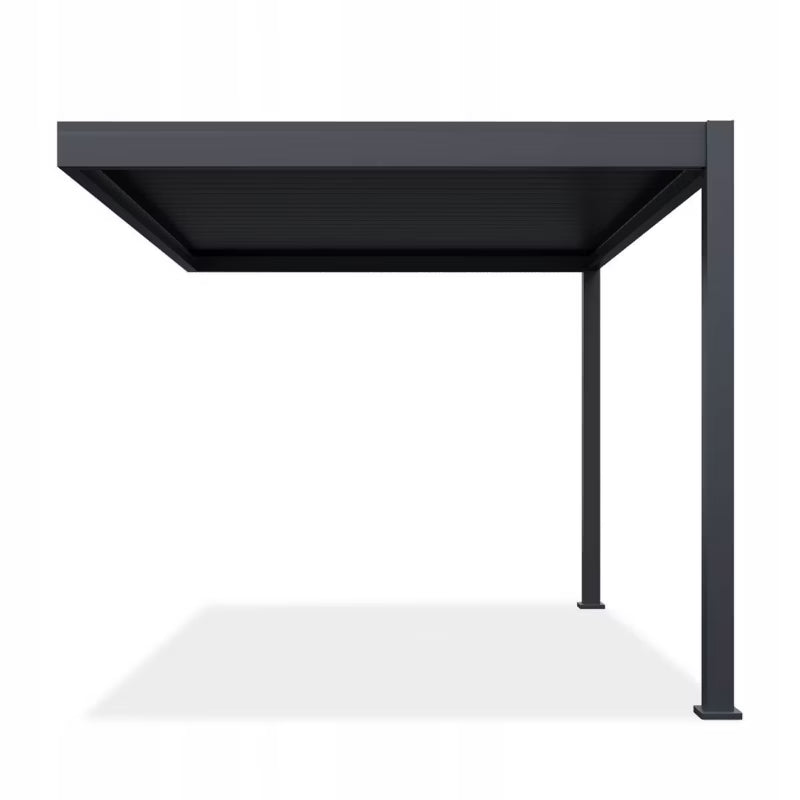 Vægmonteret Pergola 3x4 m Antracit Aluminium