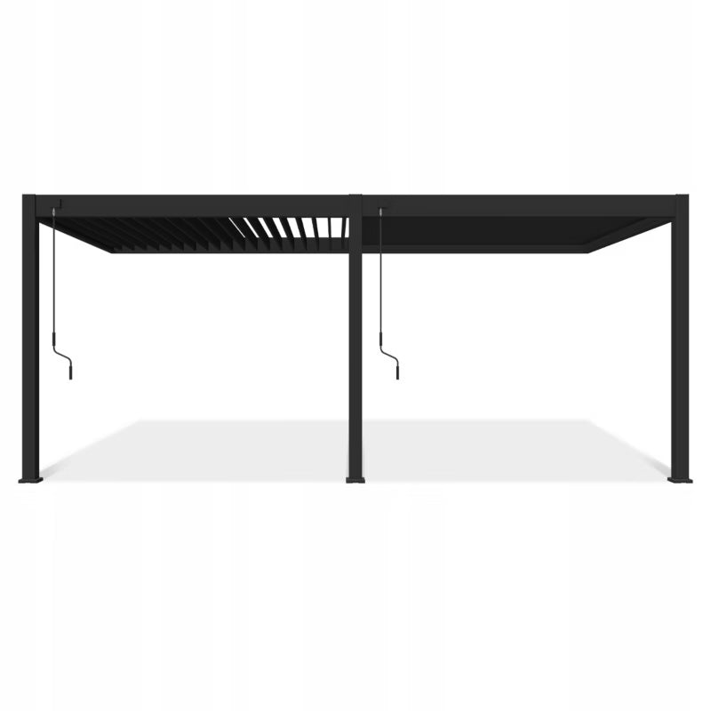 Vægmonteret Pergola Elegance 3x6 m Antracit Aluminium