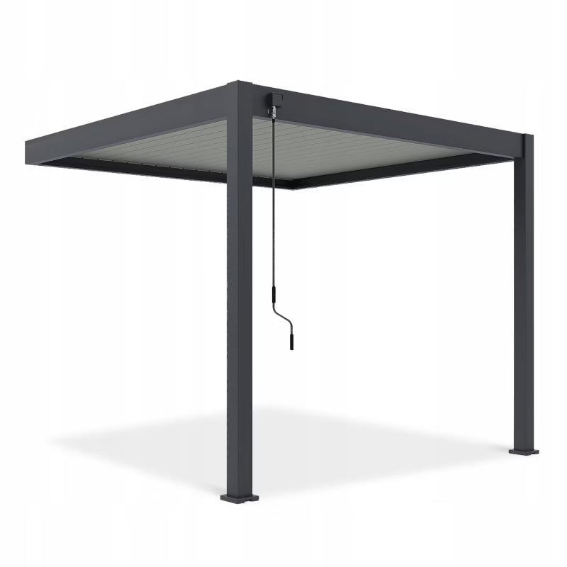 Vægmonteret Pergola Elegance Wall 3x3 m Antracit