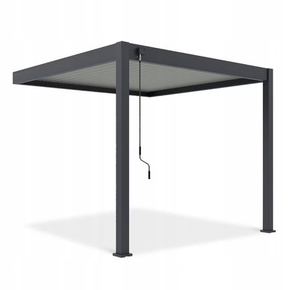 Vægmonteret Pergola Elegance Wall 3x3 m Antracit