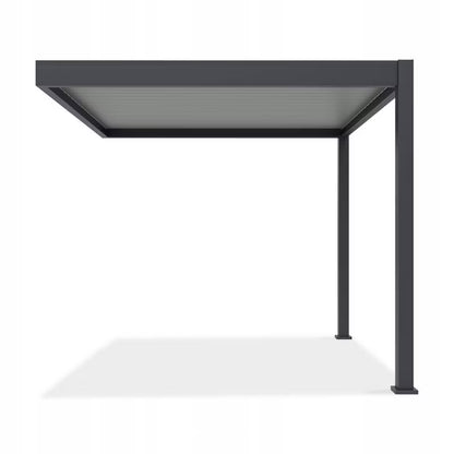 Vægmonteret Pergola Elegance Wall 3x3 m Antracit