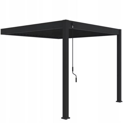 Vægmonteret Pergola Elegance Wall 3x3 m Antracit