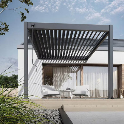 Vægmonteret Pergola Elegance Wall 3x3 m Antracit