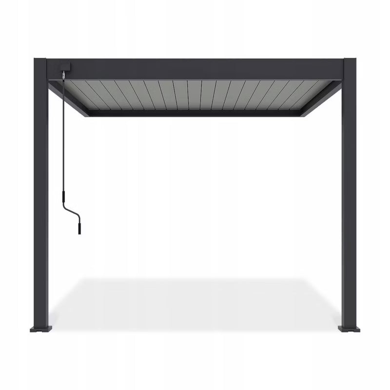 Vægmonteret Pergola Elegance Wall 3x3 m Antracit