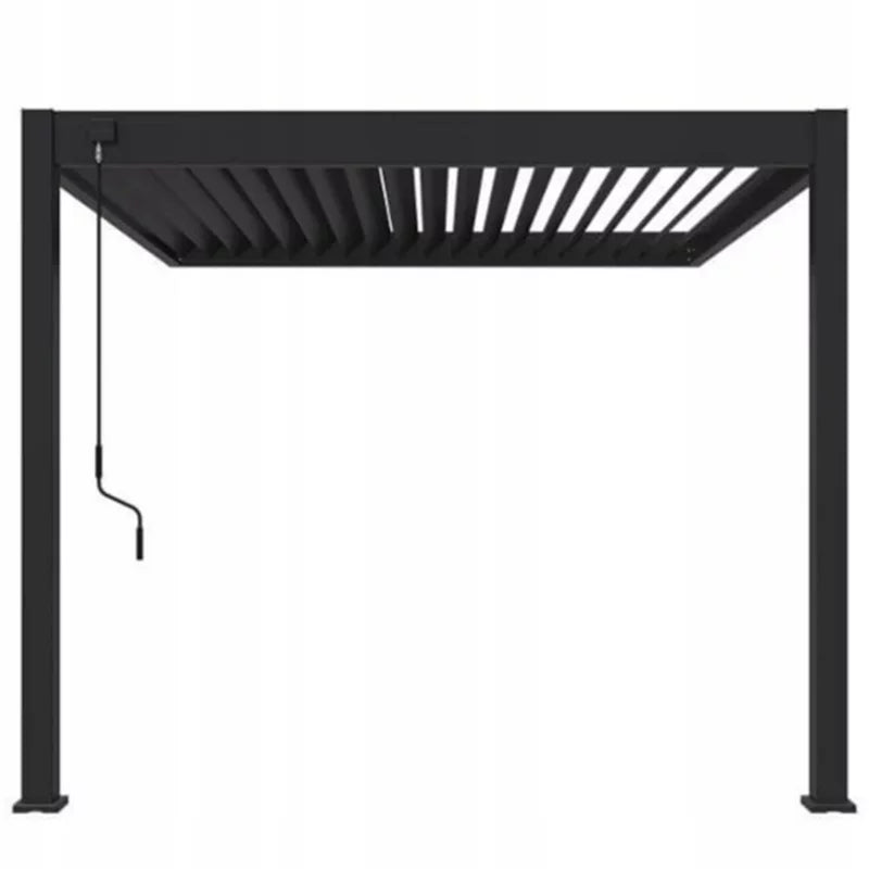 Vægmonteret Pergola Elegance Wall 3x3 m Antracit