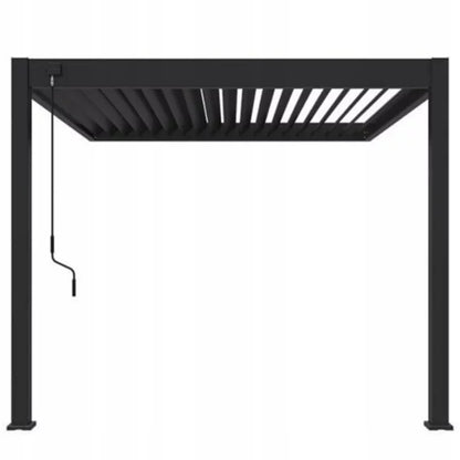 Vægmonteret Pergola Elegance Wall 3x3 m Antracit