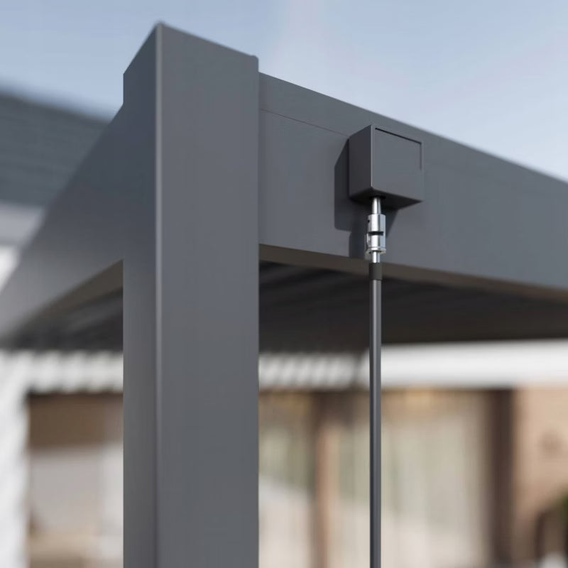 Vægmonteret Pergola Elegance Wall 3x3 m Antracit