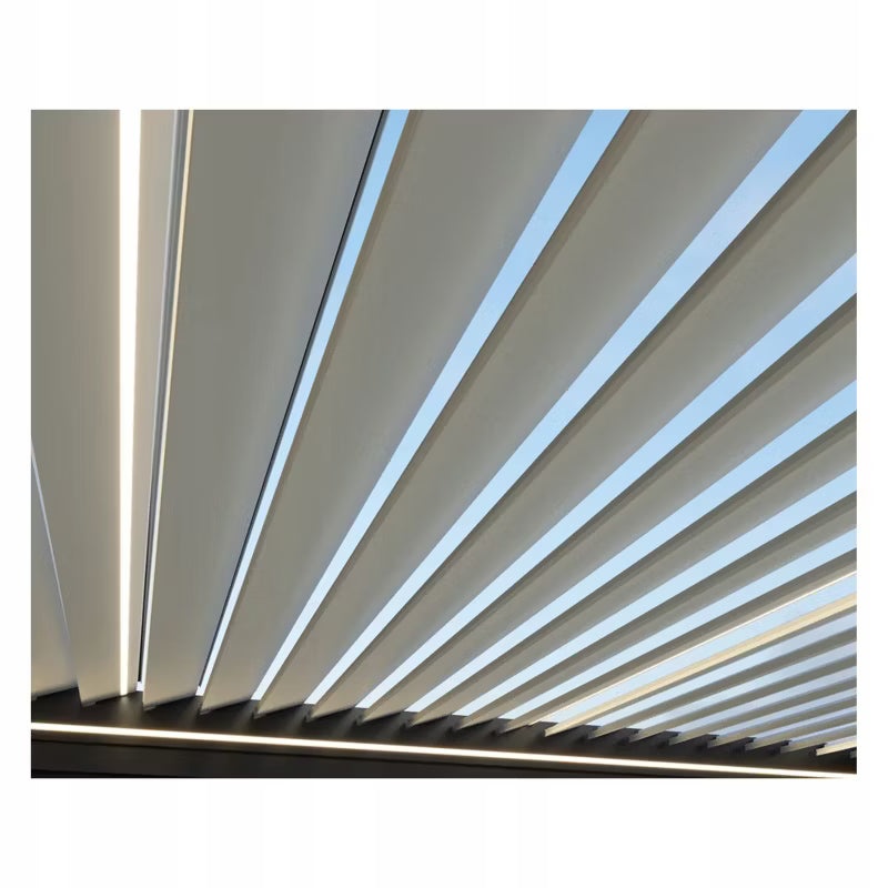 Vægmonteret Pergola Elegance Wall 3x3 m Antracit med LED