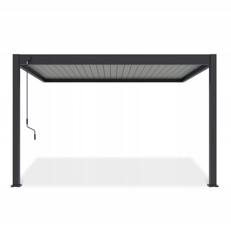 Vægmonteret Pergola Elegance Wall 3x4 m Antracit Grå