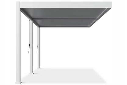 Vægmonteret Pergola Elegance Wall 3x6 m Hvid