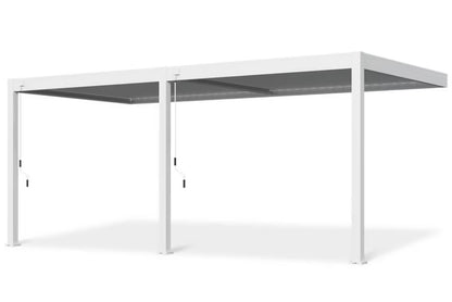 Vægmonteret Pergola Elegance Wall 3x6 m Hvid