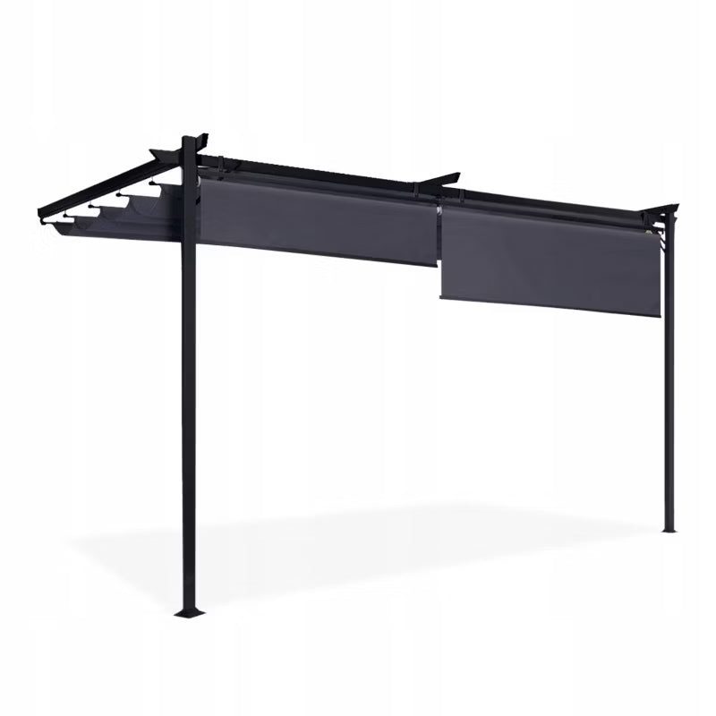 Vægmonteret Pergola Sprint Wall Plus 4x2,7 m Antracit