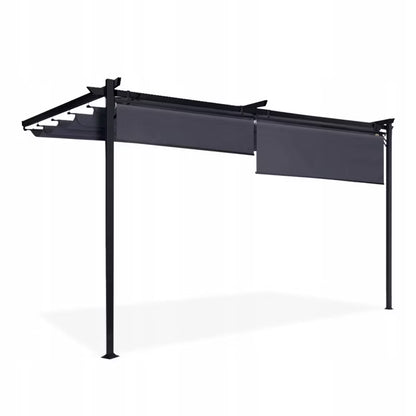 Vægmonteret Pergola Sprint Wall Plus 4x2,7 m Antracit