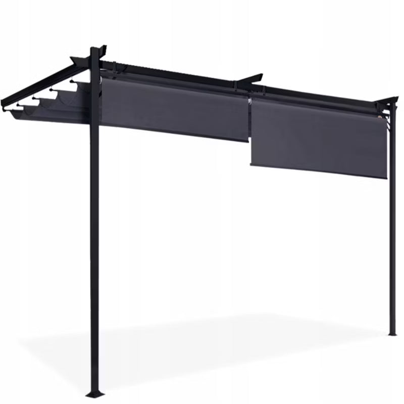 Vægmonteret Pergola Sprint Wall Plus 4x2,7 m Antracit