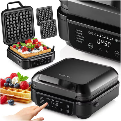 Vaffeljern Genius PRO 1500W Sort