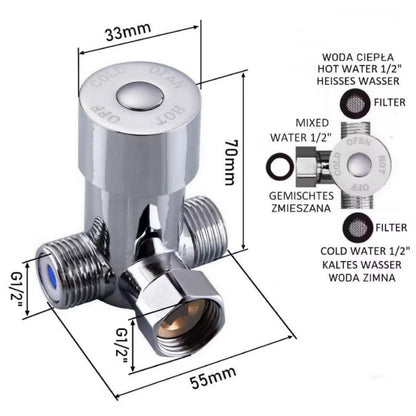 Vandblander Temperaturregulator 1/2"