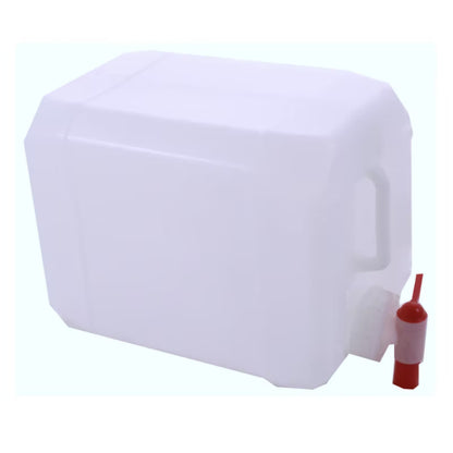 Vanddunk 10 Liter med Hane Hvid Plastik