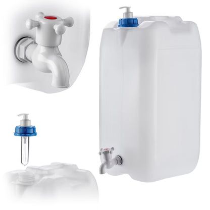 Vanddunk 30 Liter med Hane og Sæbedispenser