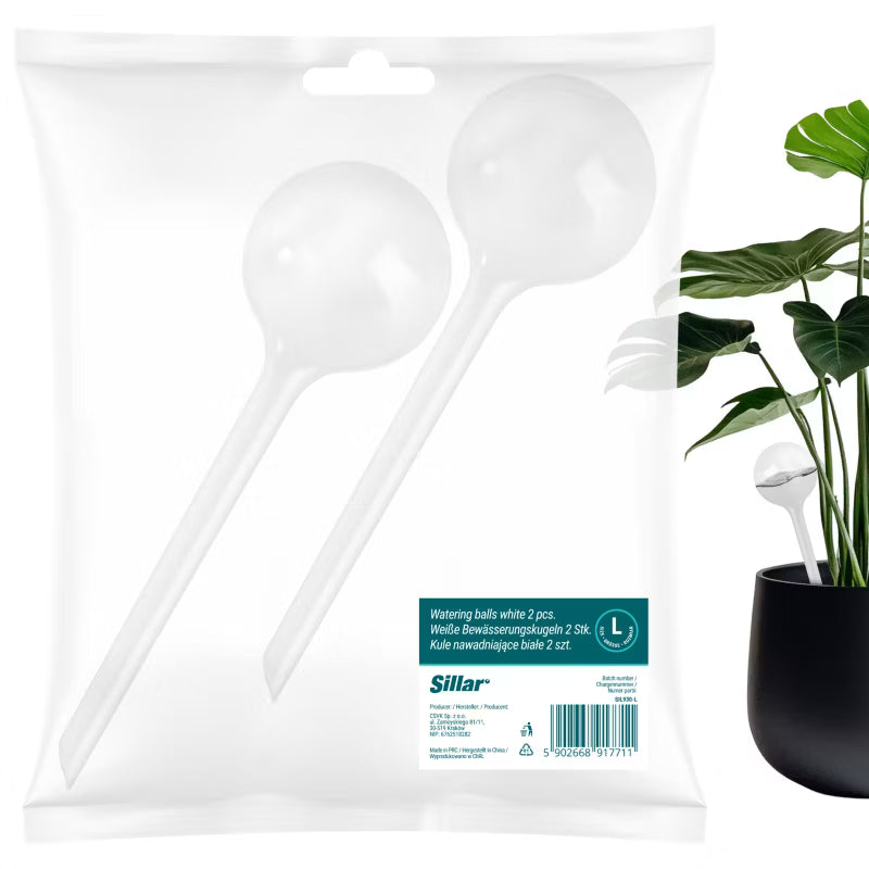 Vandingskugler 24 cm 250 ml Hvid 2 Stk