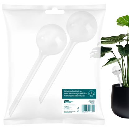 Vandingskugler 24 cm 250 ml Hvid 2 Stk