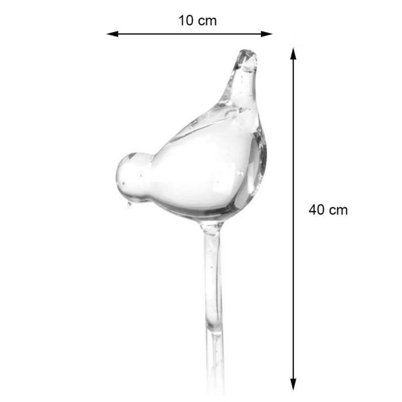 Vandingskugler Fugle 40 cm Transparent Glas 2 Stk