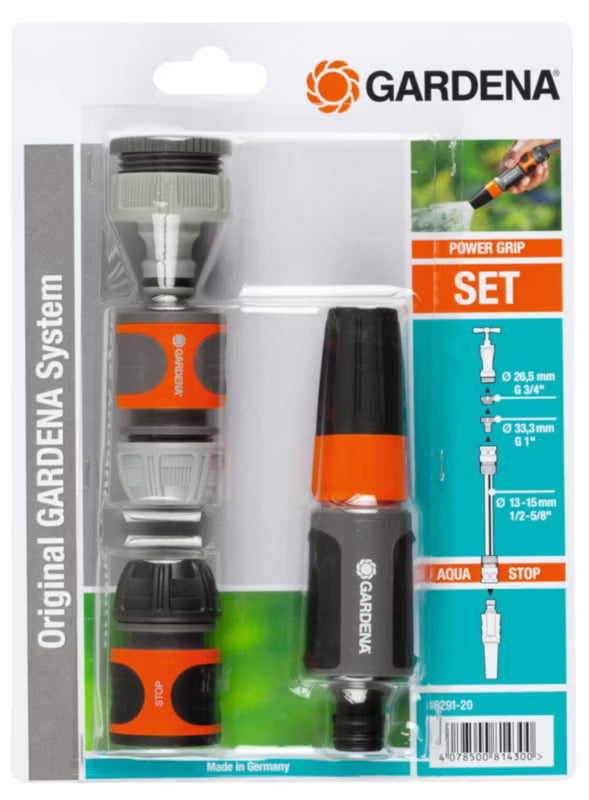 Vandingssæt 1/2" - 5/8" Orange og Grå