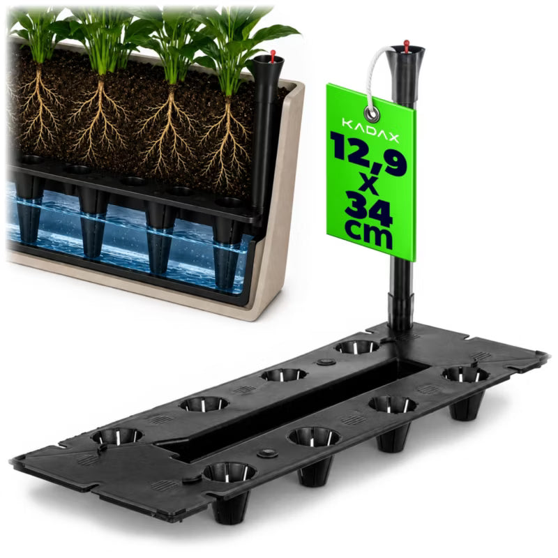 Vandingssystem Rektangulær 34x13x20 cm Sort
