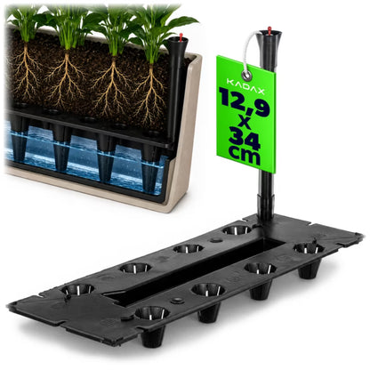 Vandingssystem Rektangulær 34x13x20 cm Sort