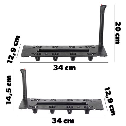 Vandingssystem Rektangulær 34x13x20 cm Sort