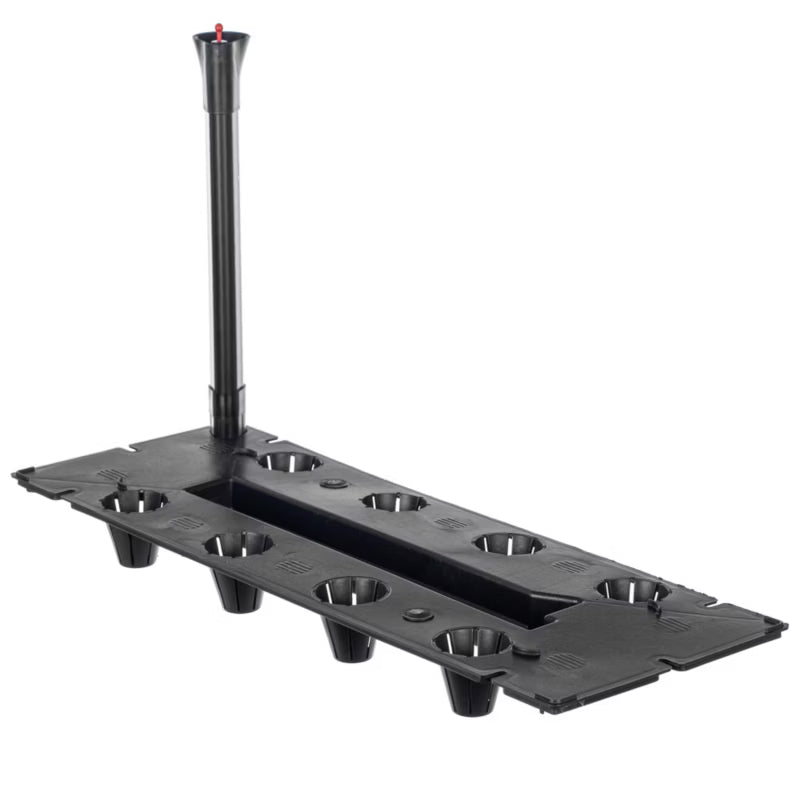 Vandingssystem Rektangulær 50,5x18x30 cm Sort