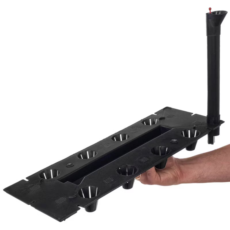 Vandingssystem Rektangulær 50,5x18x30 cm Sort