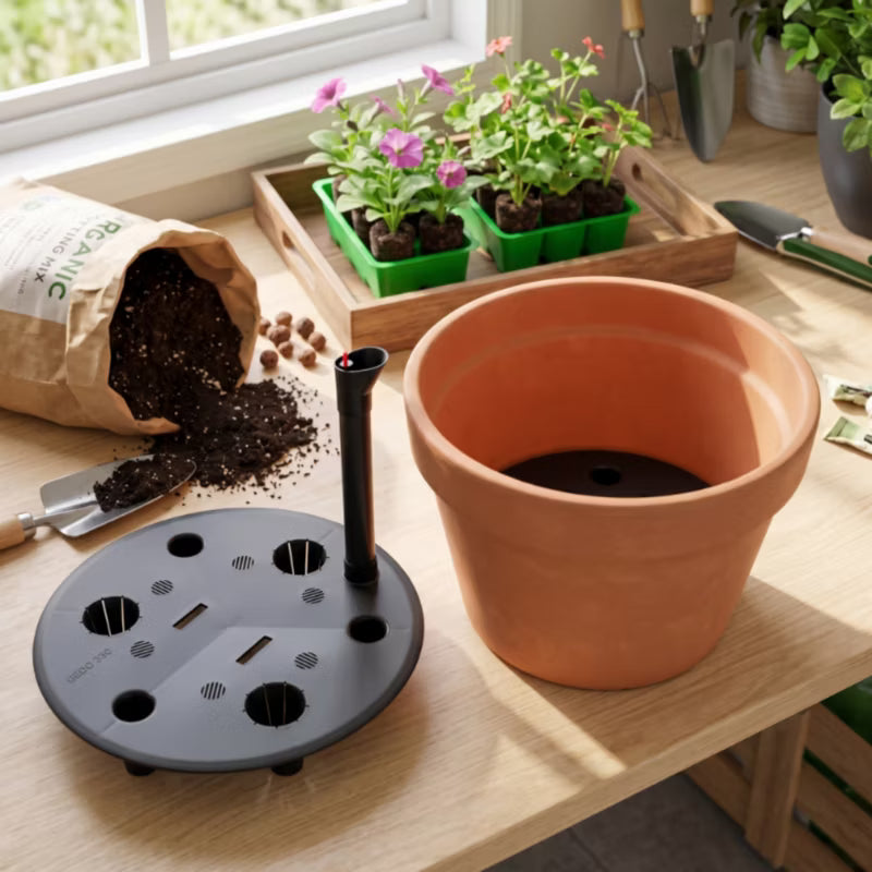 Vandingssystem Rund 34x28 cm Sort