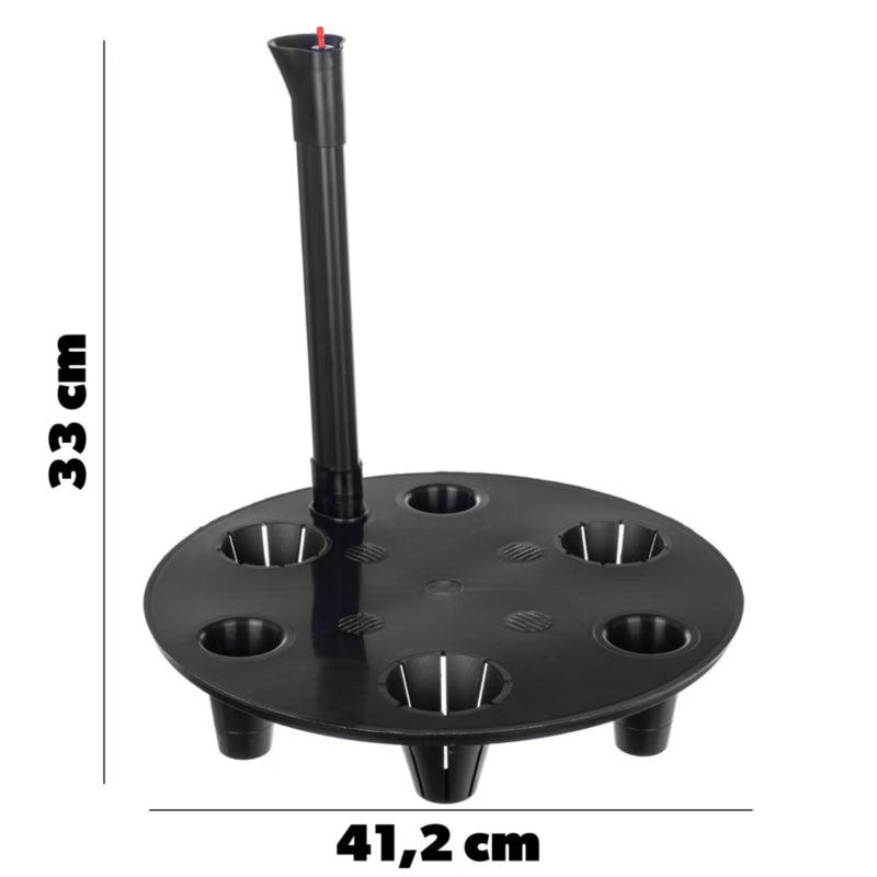 Vandingssystem Rund 41x33 cm Sort