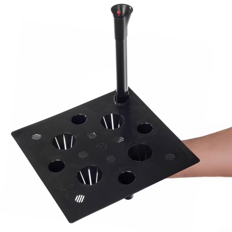 Vandingssystem til Krukker Kvadratisk 24x20 cm Sort
