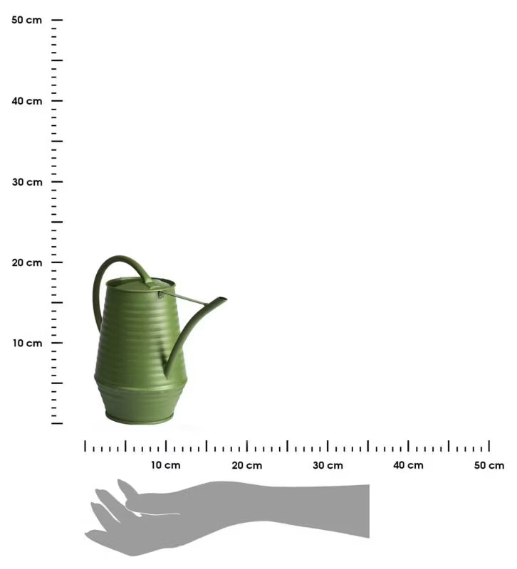Vandkande 1 Liter Mørkegrøn Stål