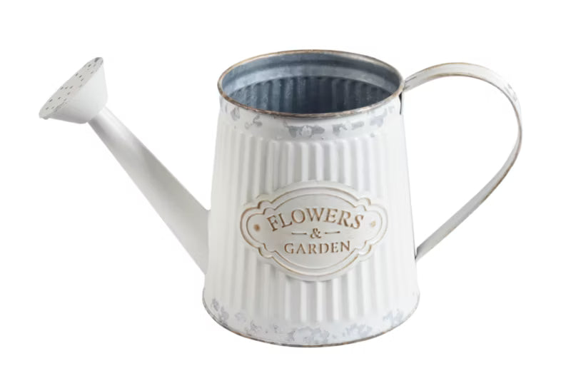 Vandkande Flowers Garden 1,2 Liter Hvid Metal