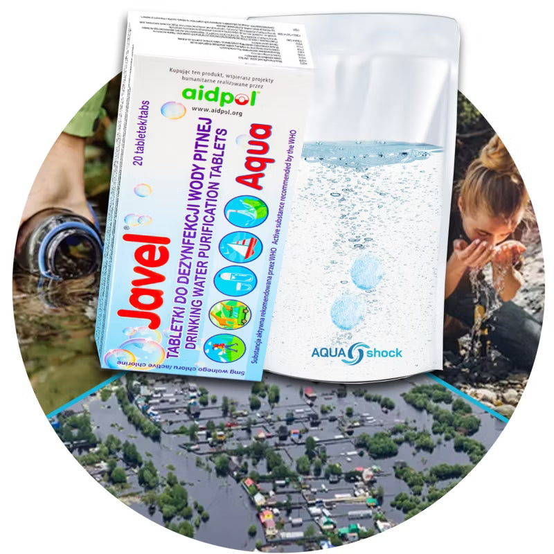 Vandrensningstabletter 20 Stk. med Rensepose 1 Liter