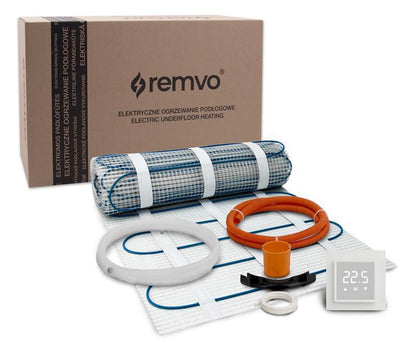 Varmemåtte 150W 3,0 m² med RP15 WiFi Termostat Hvid