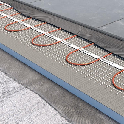 Varmemåtte DS2-200/XTS 20 m² 170W/m² Sort med WiFi Termostat