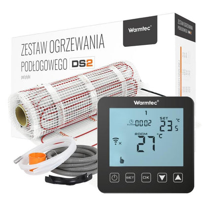 Varmemåtte til Klinker 3 m² 170W/m² WiFi Sort Termostat DS2-30/PRT-01
