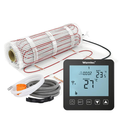 Varmemåtte til Klinker 3 m² 170W/m² WiFi Sort Termostat DS2-30/PRT-01