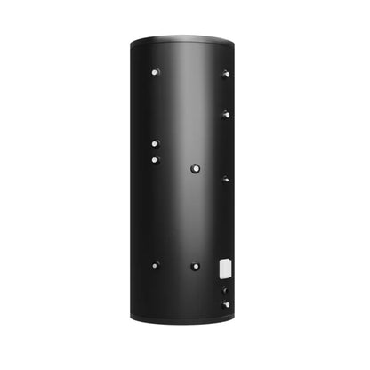 Varmtvandsbeholder 200 Liter Duplex Stål med Spiral Sort