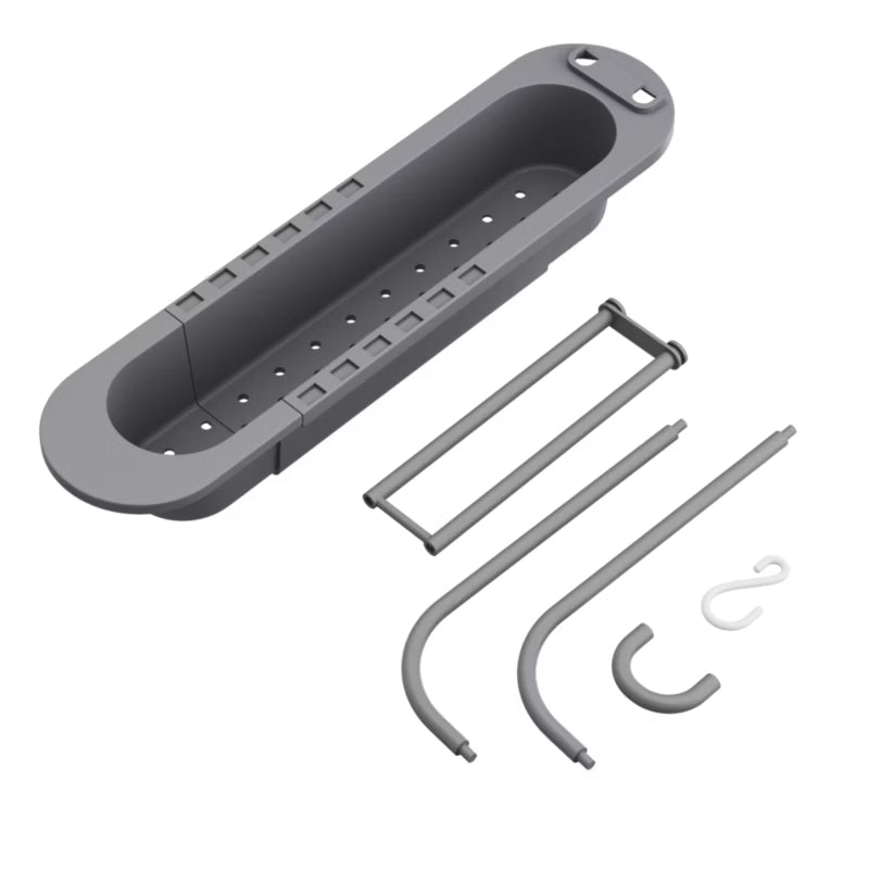 Vaskearrangør Justerbar 35,8-49,6 cm Grå