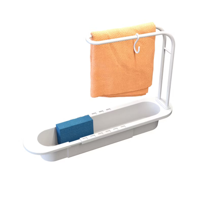 Vaskearrangør Justerbar 35,8-49,6 cm Hvid