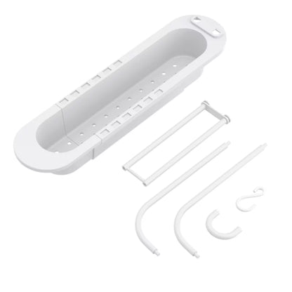 Vaskearrangør Justerbar 35,8-49,6 cm Hvid