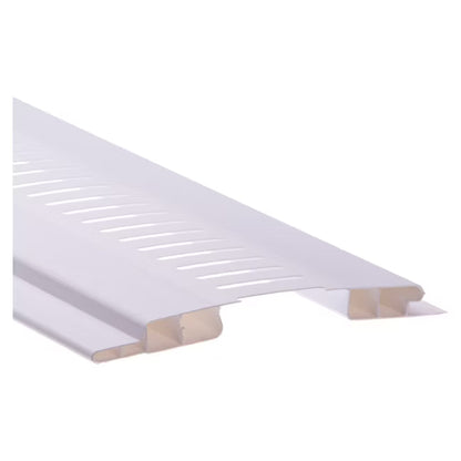 Ventilationspanel 10,7 cm x 3 m Hvid PVC