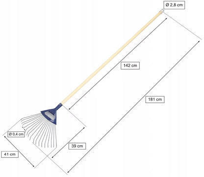Vifterive 180 cm Blå