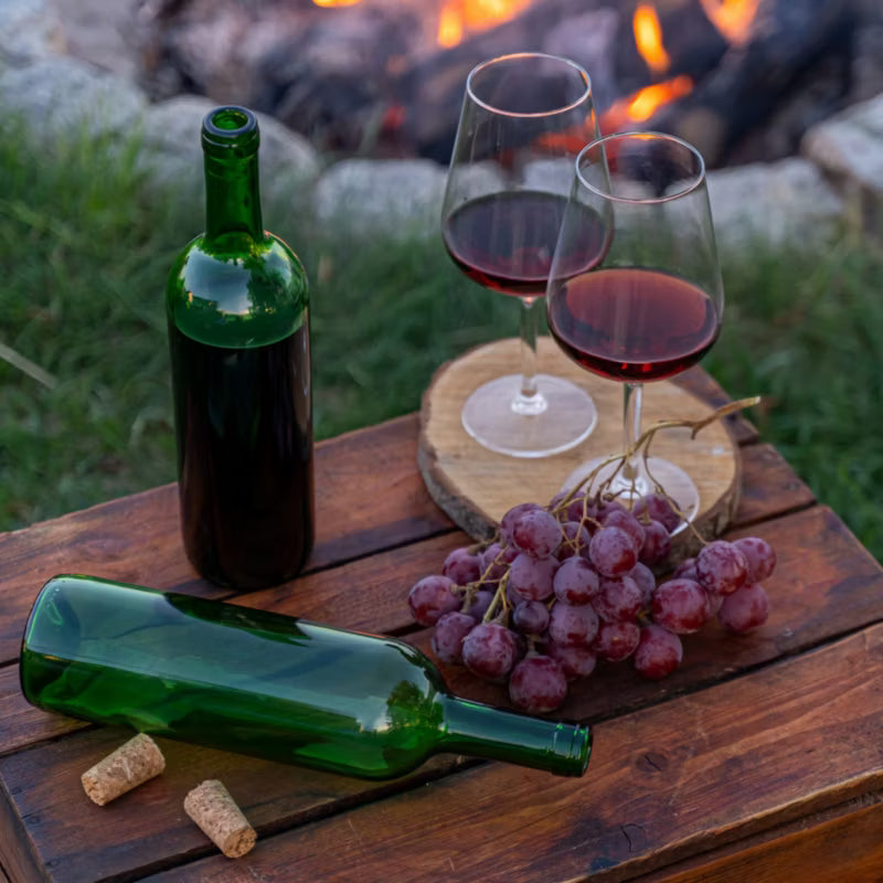 Vinflasker 750 ml Olivengrøn 8 Stk.