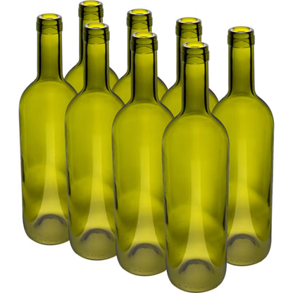 Vinflasker 750 ml Olivengrøn 8 Stk.